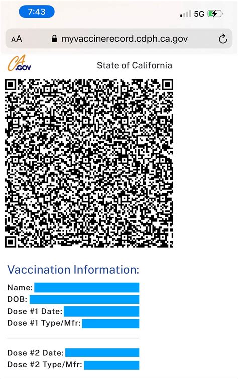 ca smart card vaccine|Digital Vaccine Record.